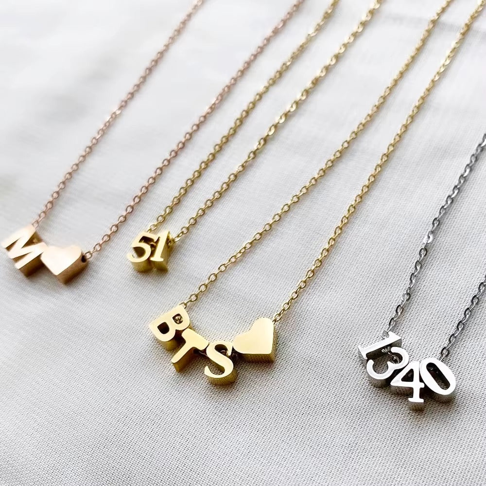 Forever Heart Multi-Letter Pendant