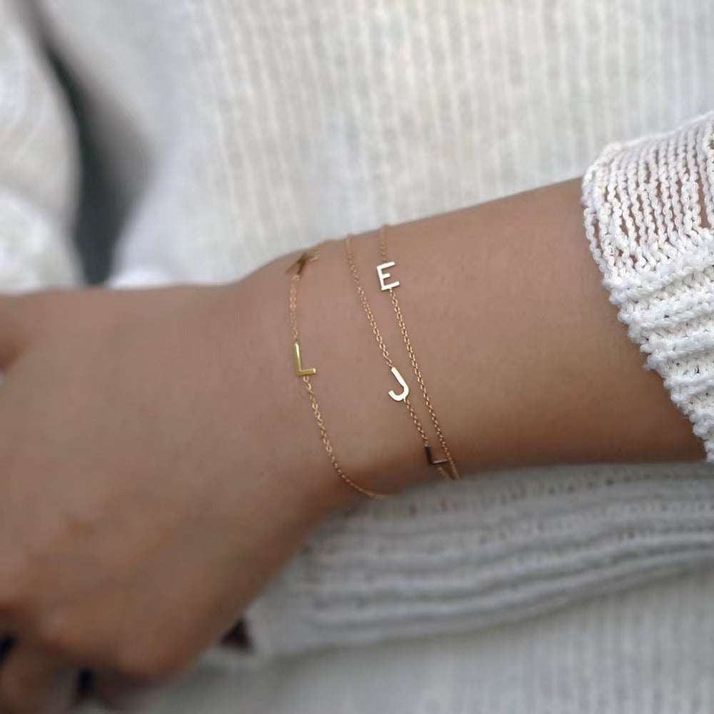 Luxe Initial Link Bracelet