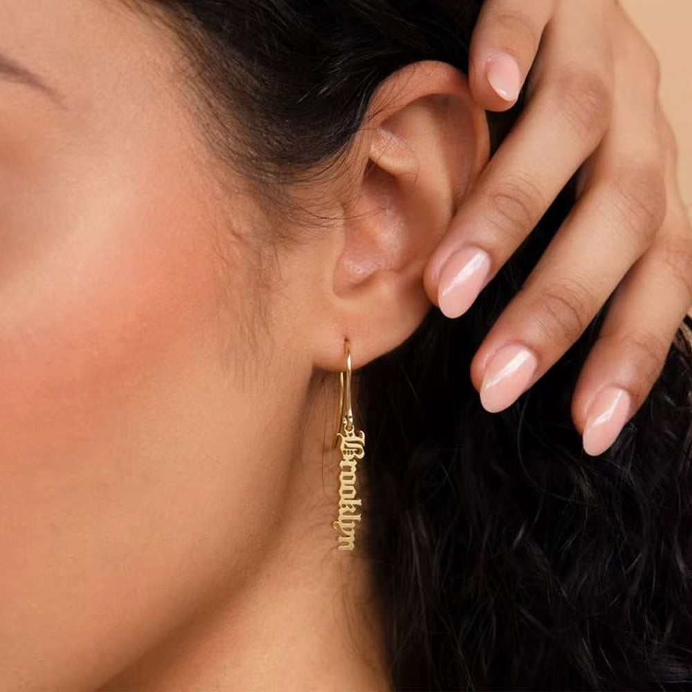 Bespoke Name Earrings