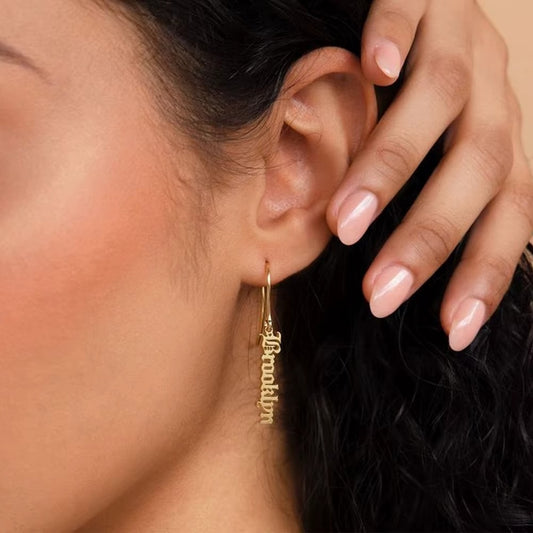 Bespoke Name Earrings